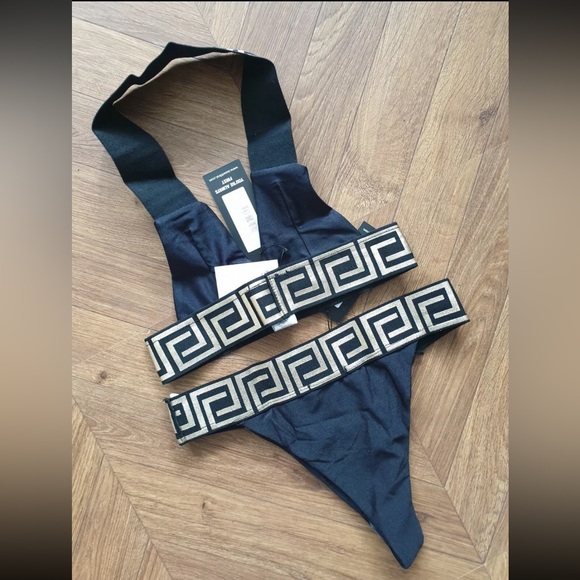 gold and black bikini new with tags size 6 - Picture 3 of 3